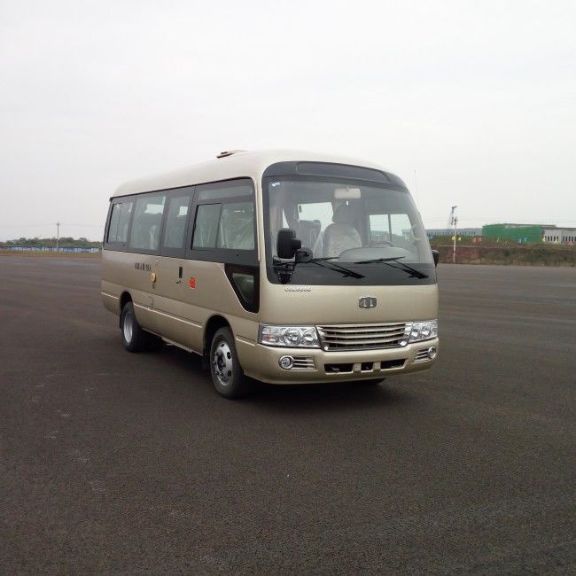 7 मीटर डीजल इंजन वाली कोस्टर बसें 27 सीटों वाली लीफ स्प्रिंग सस्पेंशन और एलएचडी आरएचडी स्टीयरिंग के साथ