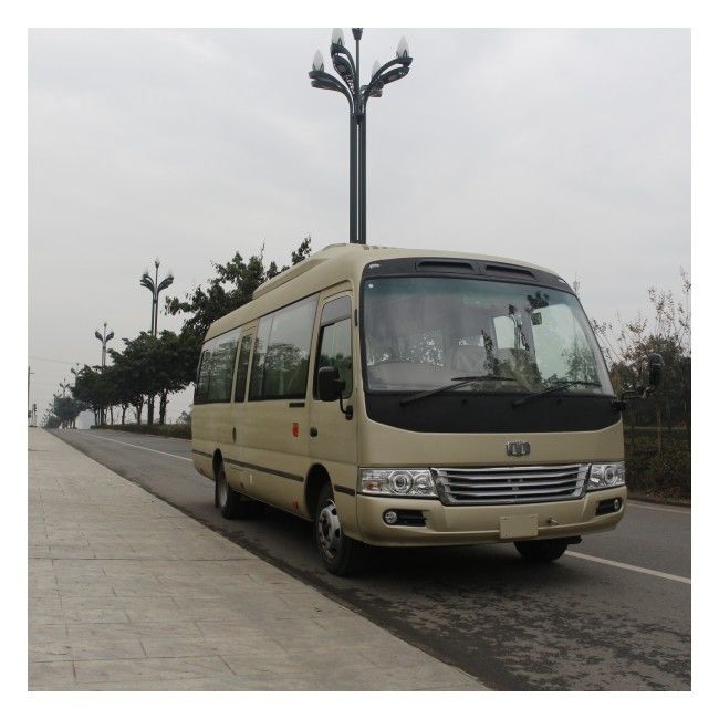 सार्वजनिक परिवहन के लिए मैनुअल 5 गियर के साथ 7 मीटर डीजल कोस्टर बस 26 सीट