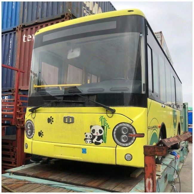 7.3 मीटर डीजल सिटी बस शहरी बस 25 सीटर क्षमता रियर इंजन और यूरो 4 उत्सर्जन मानकों के साथ