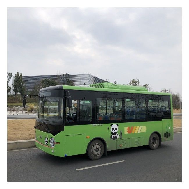 LHD 6.6m प्योर इलेक्ट्रिक बस ई-बस फ्लोर कवर फ्लैश चार्जिंग के साथ