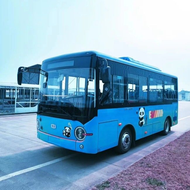 6.6 मीटर इलेक्ट्रिक मिनी बस बैटरी चार्जिंग वाहन LHD RHD 23 सीटें
