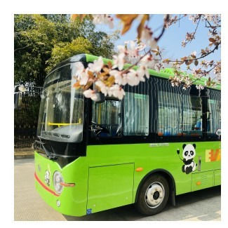 बाएं हाथ से चलने वाली इलेक्ट्रिक मिनी बसें 24 यात्री सीटें, अधिकतम गति 69 किमी/घंटा