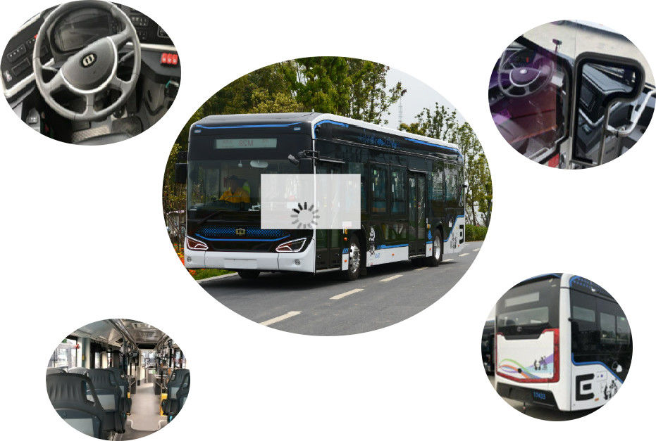 ABS टायर अर्बन Zev बस 45 सीट LiFePo4 न्यू एनर्जी सिटी टूर बस 18m