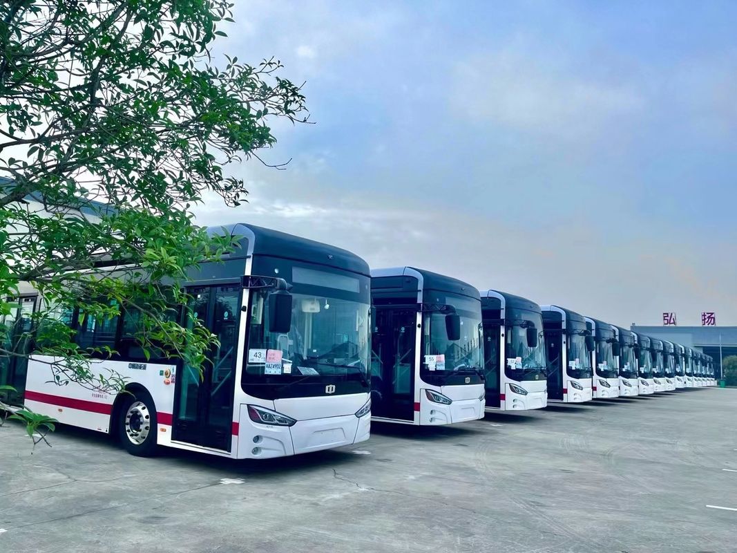 फ्रंट एंड रियर डिस्क शुद्ध इलेक्ट्रिक बस लिथियम आयन बैटरी 255kwh बैटरी पावर के साथ
