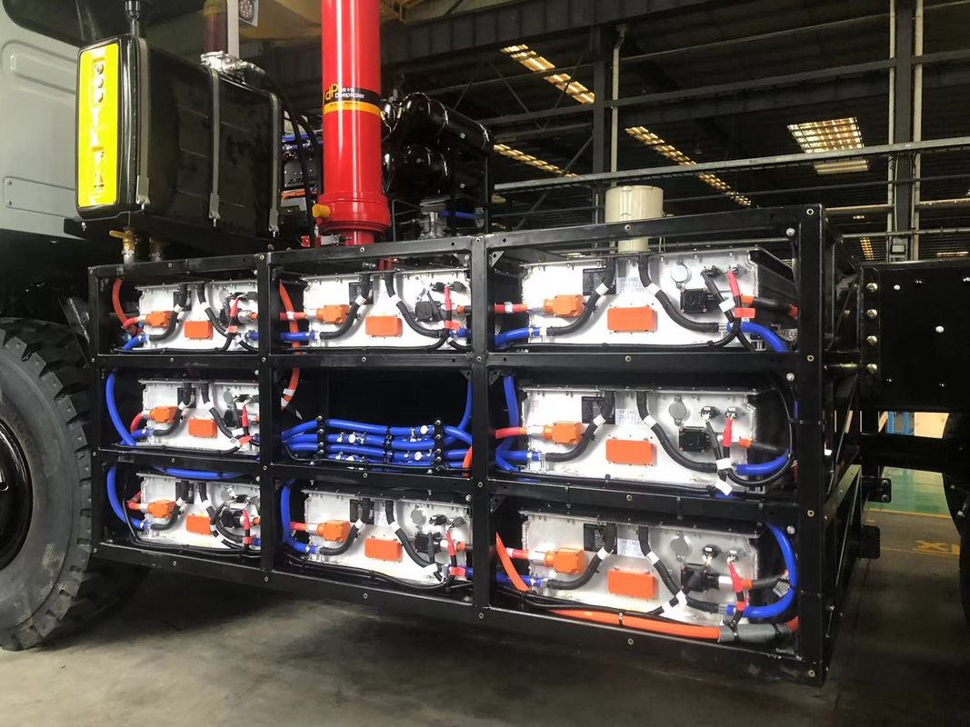 528kWh एलएफपी बैटरी के साथ 110 टन पेलोड इलेक्ट्रिक माइनिंग ट्रक, शून्य उत्सर्जन स्वायत्त ढुलाई के लिए